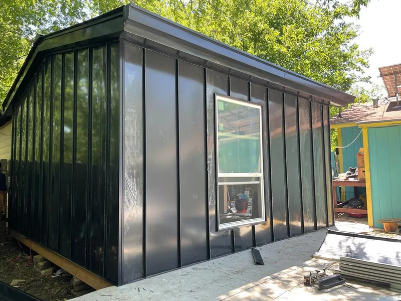 Black standing seam metal wall panels for Metal Roof Installation in Citrus Heights